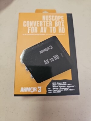 Armor 3 AV to HD Converter! RCA to HDMI Composite AV Adapter N64 SNES GC PS2 DC