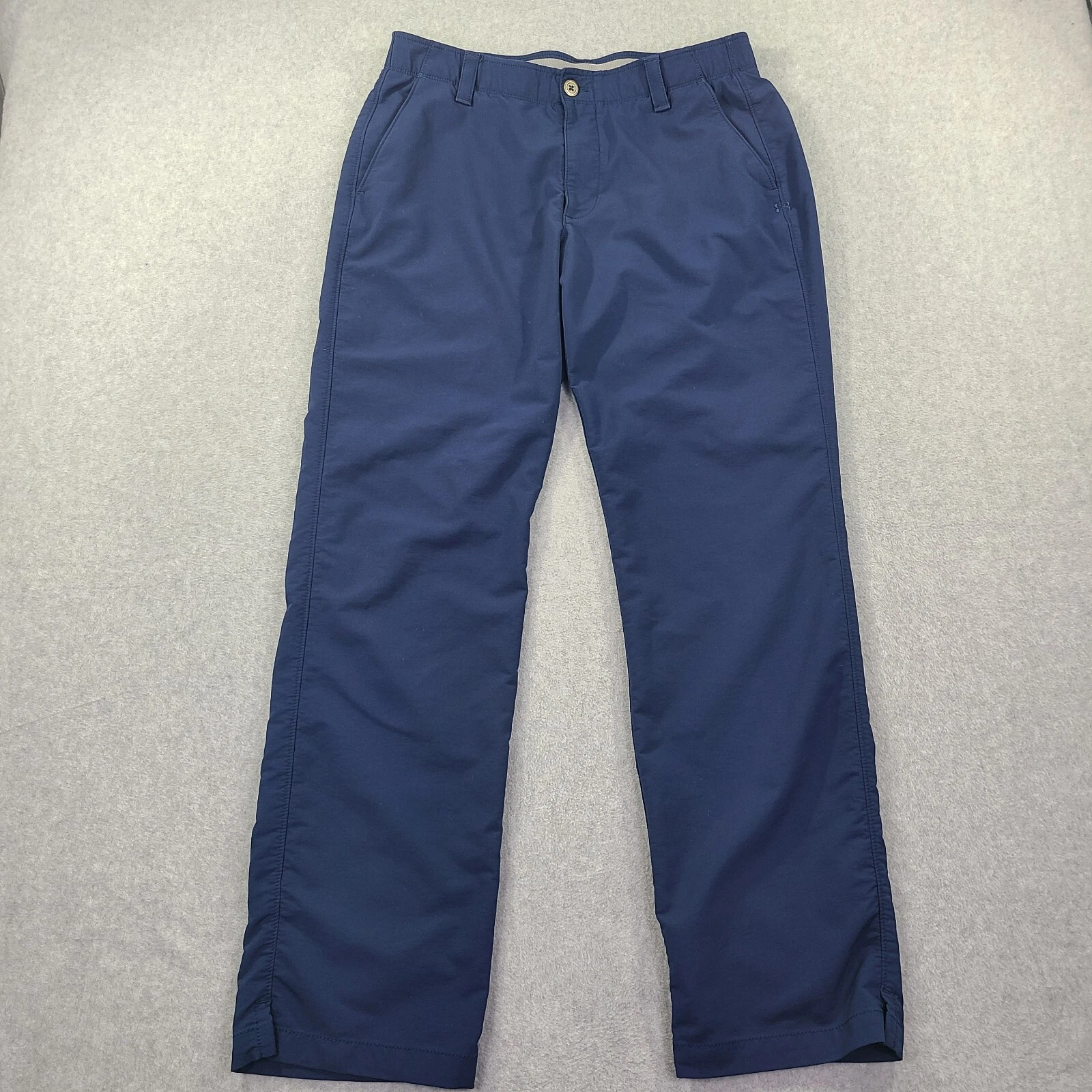 Under Armour Mens Golf Pant Tag 34x32 Act 34x31 Blue Straight Leg Chino Stretch