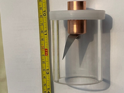 2'' Kupfer Blasenplatte Abschnitt mit Dichtung und 75mm Glas Abschnitt