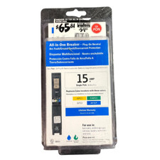 Eaton CHFP115A1CS CH 15-Amp Single-Pole AF/GF Plug-On-Neutral All-In-One Breaker