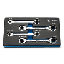 4in1 120tooth Box End Reversible Ratcheting Wrench Set Metric And Sae 4piece Wit