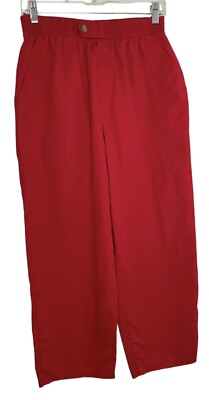 CLASSIC ELEMENTS WOMEN'S RED ELASTIC WAIST PULL ON PANTS SIZE 10