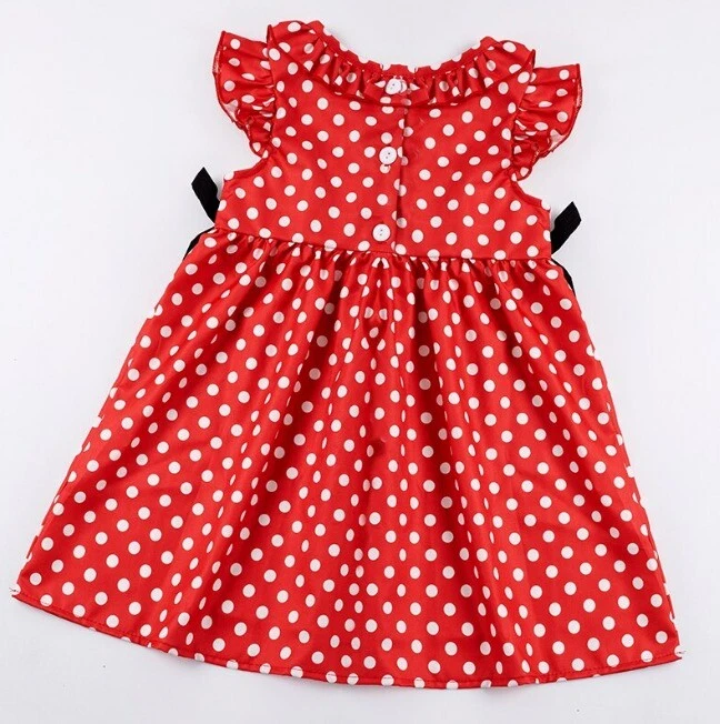 Red polka dot baby cheap dress