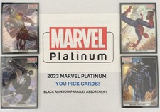 2023 Marvel Platinum YOU PICK!  BLACK RAINBOW PARALLEL Assorted Cards