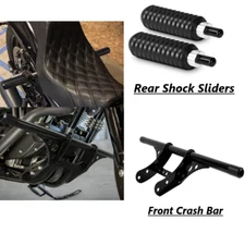 Front Rear Highway Engine Crash Guard Bar For Harley Sportster 883 1200 04-2022