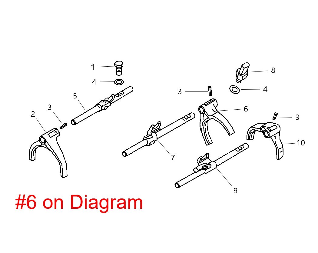 NEW OEM Mitsubishi Manual Transmission Shift Fork 3rd Gear 