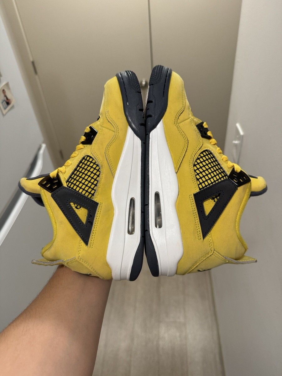 Size 6.5Y 8W - Jordan 4 Retro GS Yellow Lightning 2021