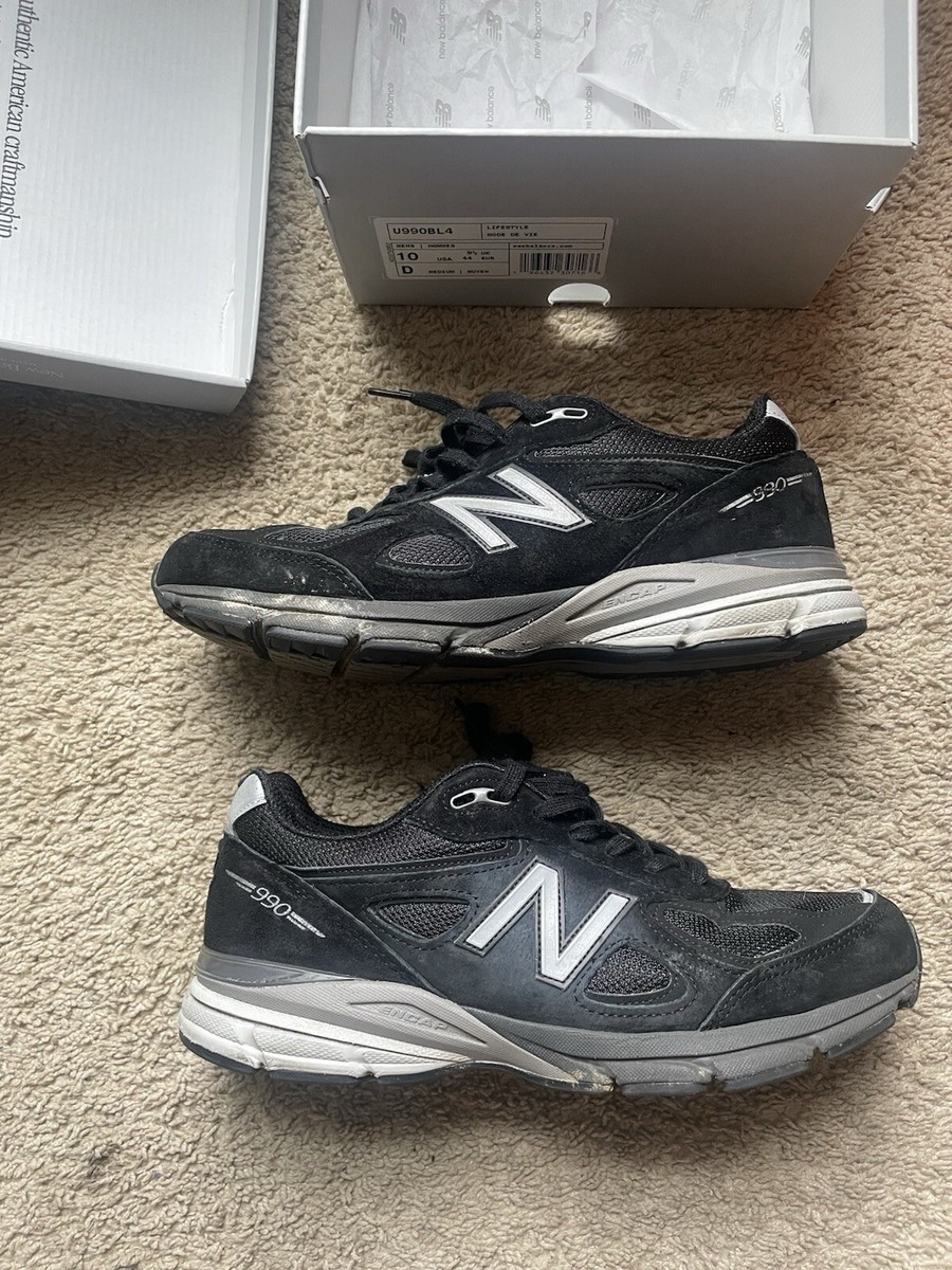 Size 10 - New Balance 990v4 Made in USA 2016 Black Silver Size 10 - New Balance 990v4 Made in USA 2016 Black Silver