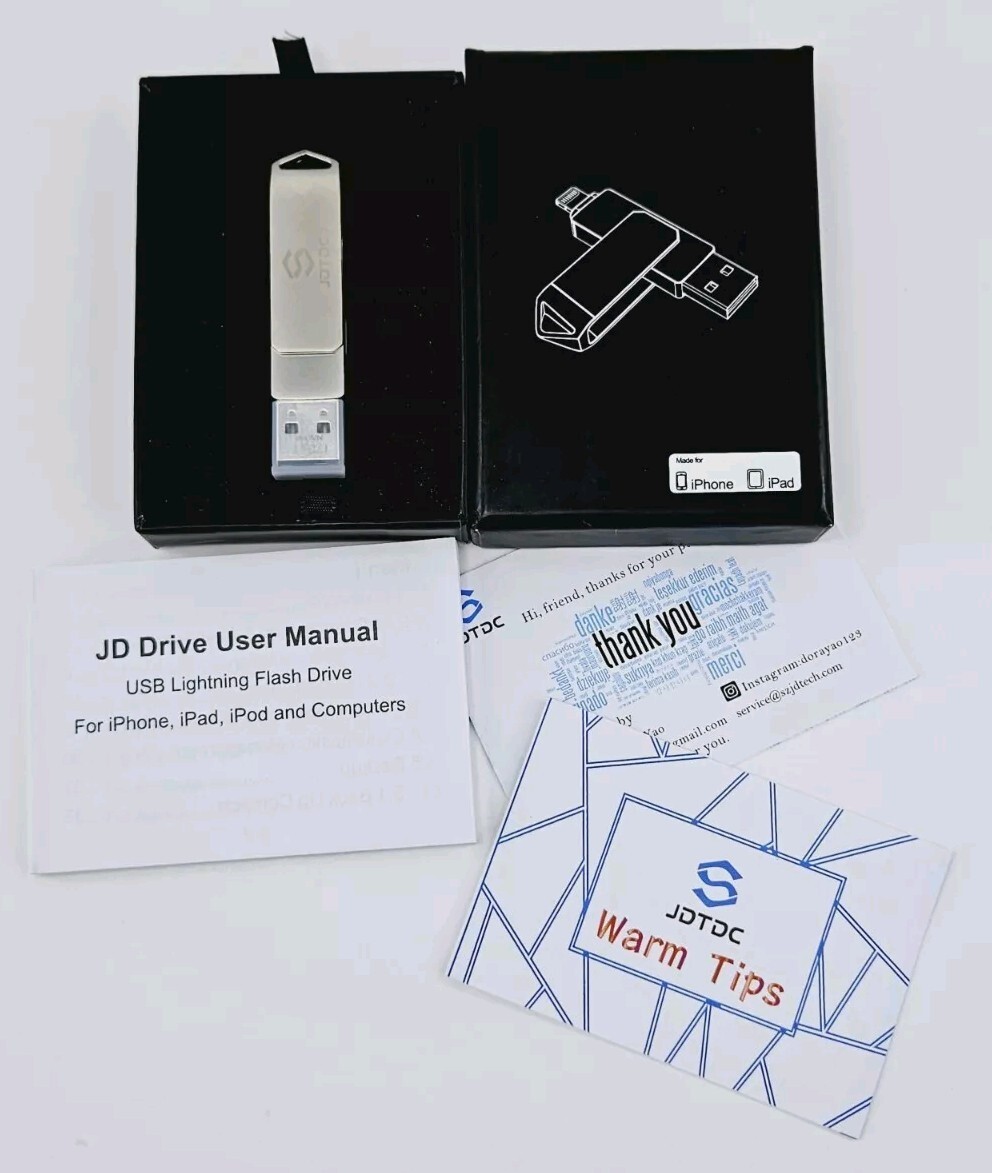 128GB JDTDC USB Flash Drive for iPad iPhone Photo Storage Transfer-image