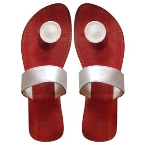 leather button-toe flip-flop 