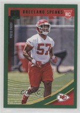 2018 Panini Donruss Rookie Press Proof Green Breeland Speaks #368 5by
