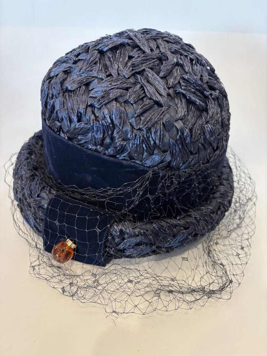 VTG Stern Brothers, 1950’s Woman’s Hat, Excellent Condition, Black, Netting VTG Stern Brothers, 1950 main image 4