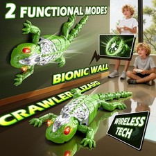 RC Wall Crawler Gecko, Rechargeable Remote Control Robot Kids Toys, Ceiling