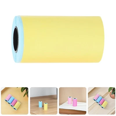 6 Rolls Papier Autocollant Mini Imprimante Thermique Autocollants D'étiquettes - Photo 1/4