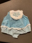 Mattel TINY CHATTY BABY Doll Blue Replacement Romper Outfit Vintage