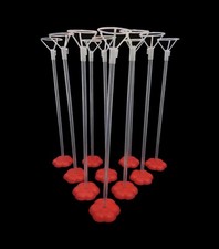 Bobo Balloon Stick and Stand with Red Base (10) Reusable Balloon Sticks