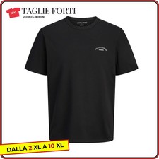 Men's blue cotton round neck short sleeve t-shirt plus size. Big and tall.