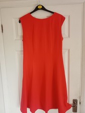 TU Woman Coral Pink Formal Dress With Zip Size 12 In Very Good Condition