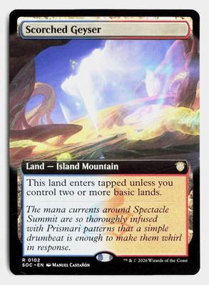 #ad Scorched Geyser Extended Art 102 Secrets of Strixhaven Magic: The Gathering $2.75