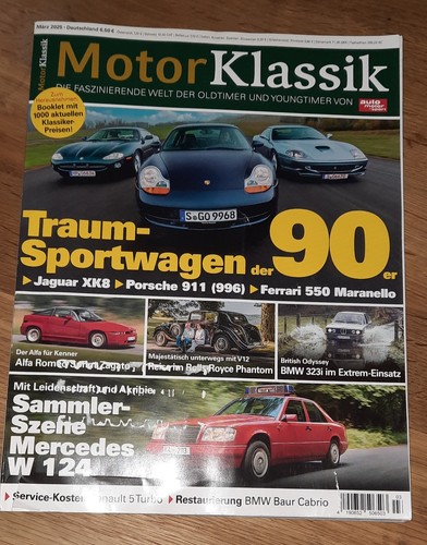 MOTOR KLASSIK AUSGABE 03-2025 OLDTIMER MERCEDES VW PORSCHE JAGUAR BMW ANSEHEN!