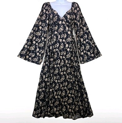 slim fit dress slacks Girl's Cotton Long Dresses Kid's Flower Wedding Princess Party Vestido Coffee / 6Y main image 1