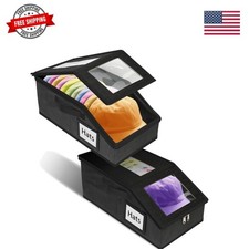 Stackable Hat Storage for Baseball Caps, 2 PCS Hat Storage Boxes for Closet, ...
