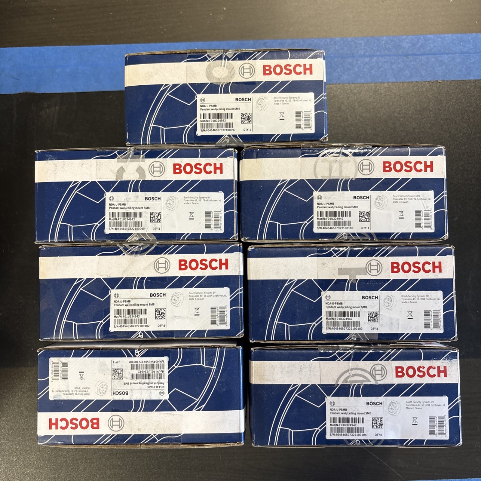 7 LOT - NEW Bosch NDA-U-PSMB Security CCTV Dome Camera Wall Pipe Ceiling Mount