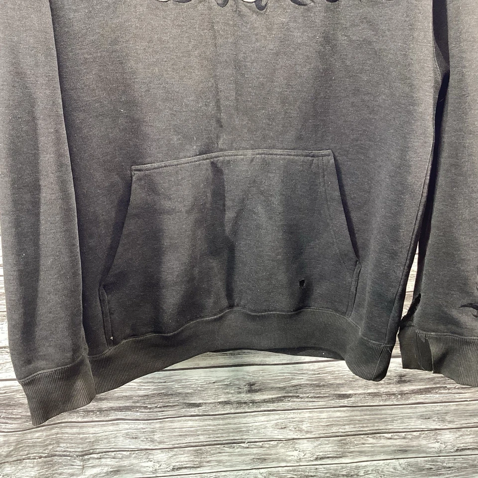 Sudadera con Capucha JNCO Jeans De Colección Para Hombre Gris Medio Monopatín Y2K Envejecido Foto 4 de 4