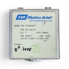 CVI Meller Griot LDX-50.0-258.4-C-633-1064 2" 2" Laser Optical Lens New Open Box