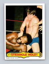 1985 Topps WWF Pro Wrestling Stars #40 Strangle Hold!