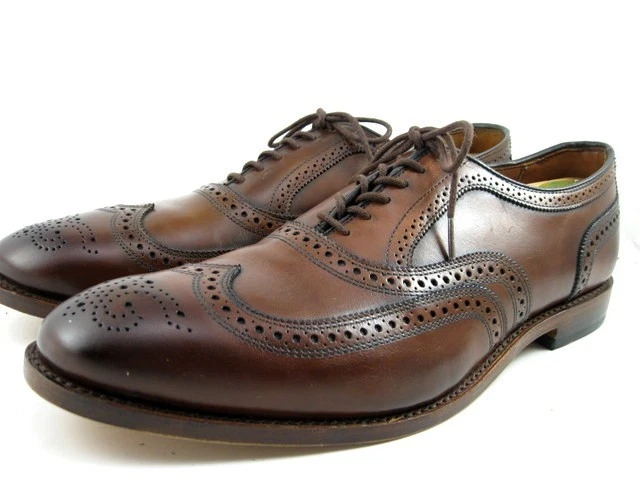 NEW Allen Edmonds "MCALLISTER" Wing-Tip Oxfords 15 D Chili Made in USA(691N) - Image 4 of 4