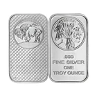 1 Troy Oz Buffalo .999 Silver Bar - Sealed Suitable For Collecting coin