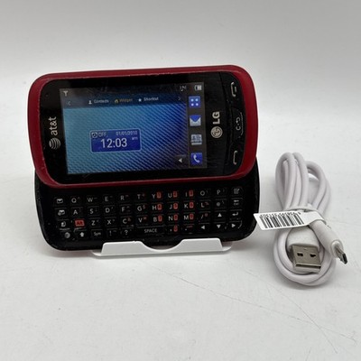 LG Xpression / Expression C395 - Red and Black ( AT&T ) Cellular Slider (C4:16)