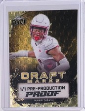 2024 Leaf Metal Jamari Thrash Draft Marks Super Prismatic Gold Proof 1/1