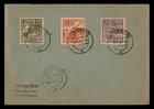 DR WHO 1946 GERMANY FDC SAXONY SEMI POST COMBO M71844