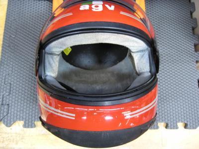 Vintage A.G.V. Valenza Motorcycle Helmet X900/ Made in Italy/ Size
