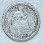 1854 Liberty Seated Half Dime