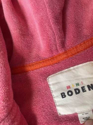 Boden Kinder Hoodie Frottee Reißverschluss Schmetterling bestickt pink Mädchen 11/12 Jahre - Bild 5 von 5