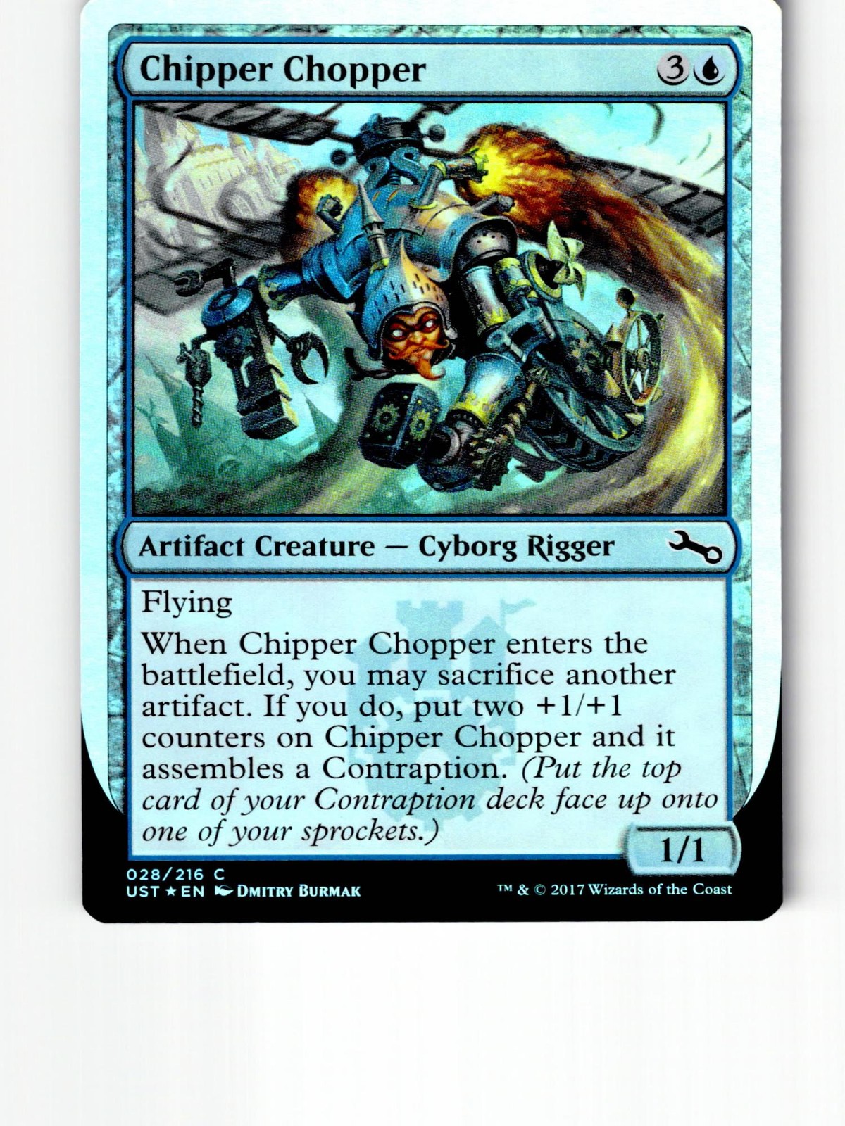 Chipper Chopper 28 Common Unstable Magic: The Gathering Foil Lightly Played