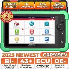 2025 LAUNCH CRP919 EV Diagnostic Scanner Tool Bidirectional ECU Coding For EV's
