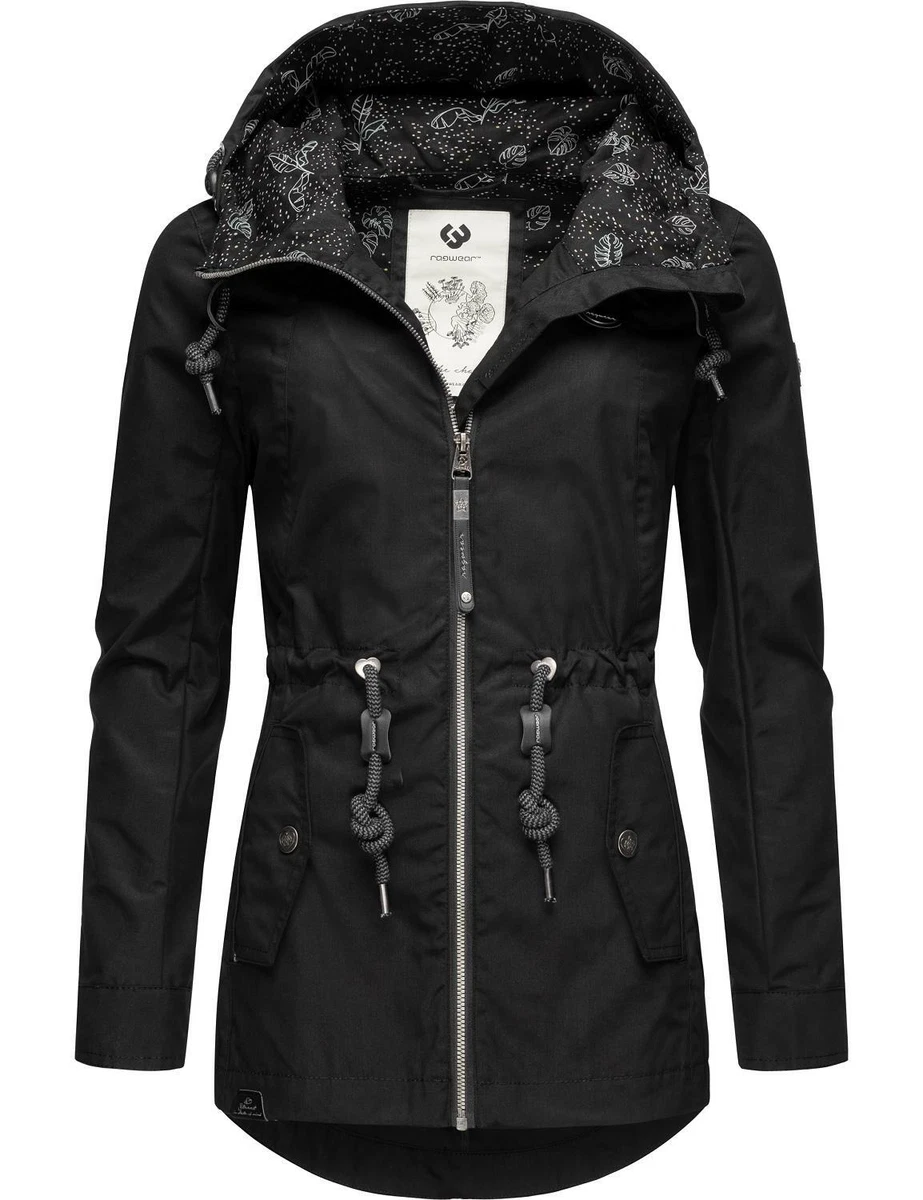 Allwetter Monadis Kurz-Parka leicht Outdoor Kapuze Ragwear | Damen Übergangs Jacke eBay