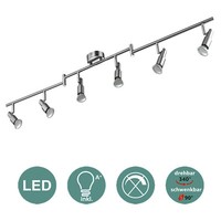 Impts Led Deckenleuchte Deckenstrahler 6-Flammig Deckenlampe Spot Lampe Mit GU10