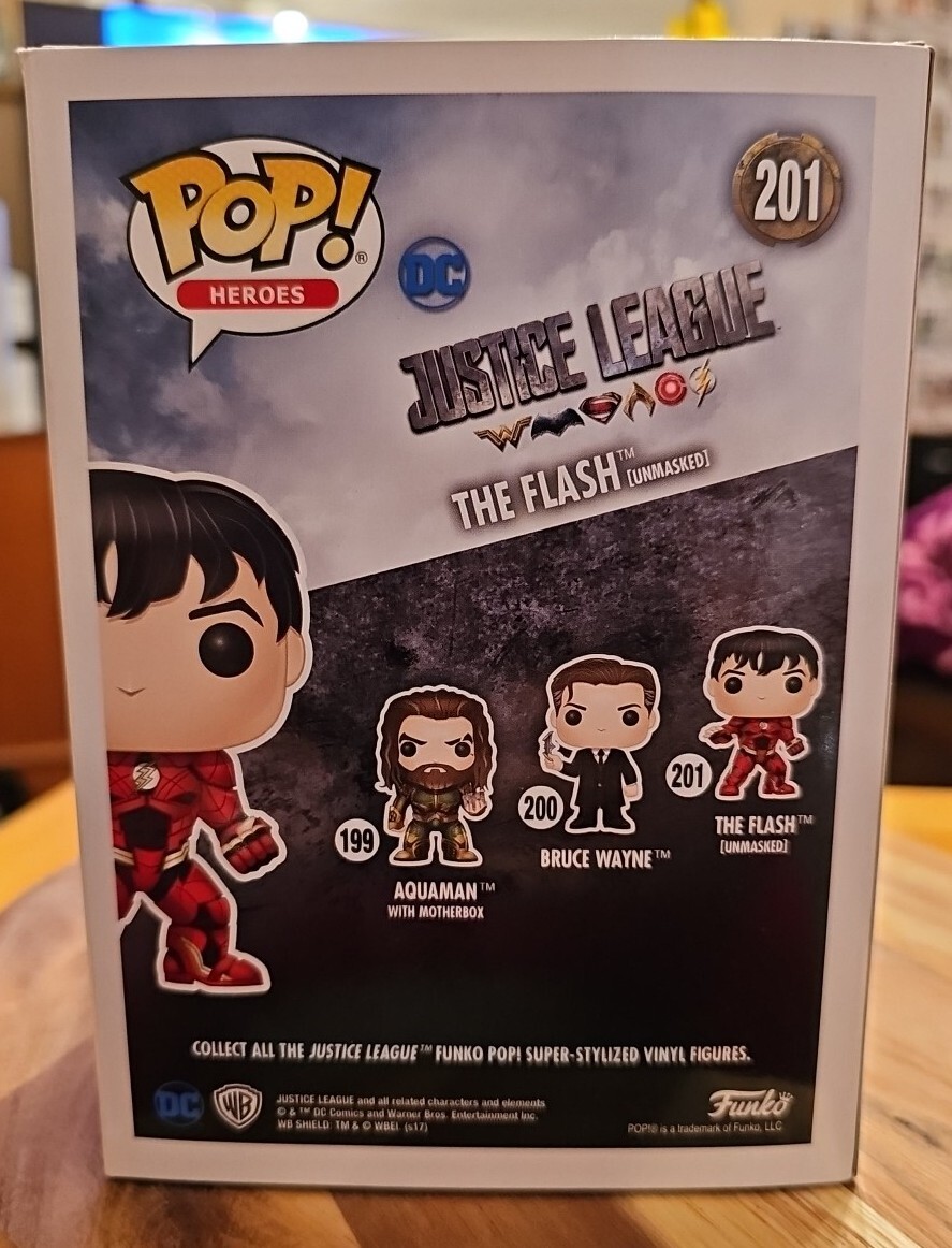 Funko Pop DC Justice League The Flash (Unmasked) #201 Regal