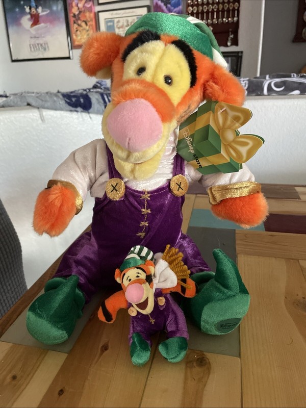 NWT Vintage Disney Tigger Elf with Matching Mini Stuffie