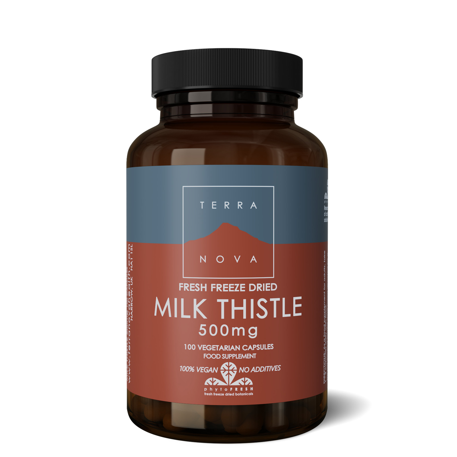 Terranova Milk Thistle 500mg 100 Veg Capsules