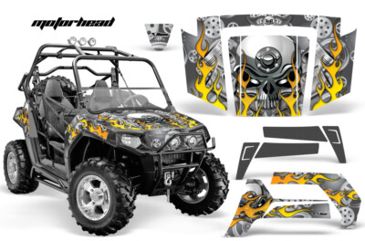 Graphics Kit Decals Stickers For Polaris RZR 800 S 2006-2010 MOTRHEAD S