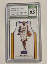 2018-19 Panini Threads Basketball Kobe Bryant Card #131 GRADED CSG 9.5 GEM MINT