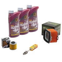 ÖL 3L Wartung FüR Yamaha SR 500 2J4 1978-1983 Set Luftfilter ÖLfilter ZüNdkerze