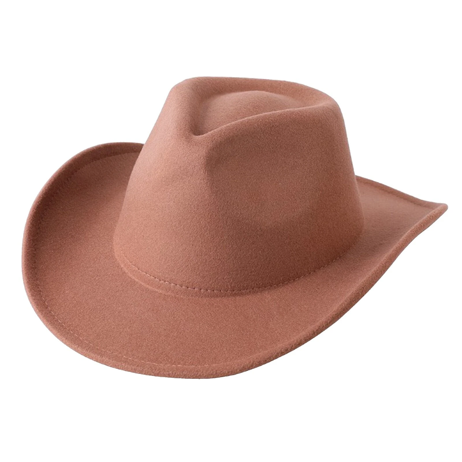 Sombreros de vaquero de poliéster marrón para hombre