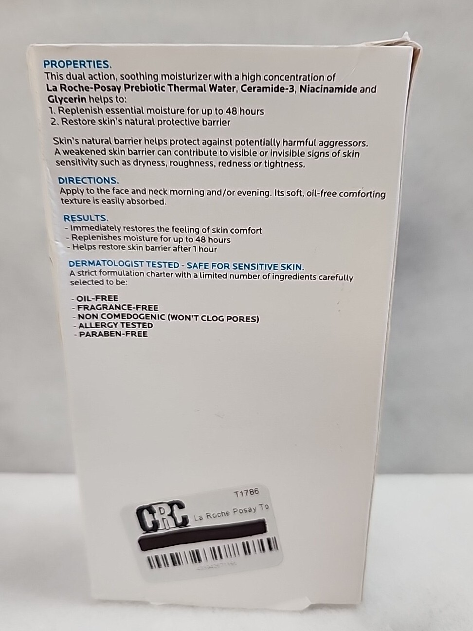 La Roche Posay Prebiotic Skincare Toleriane Double Repair Exp. 07/2024+